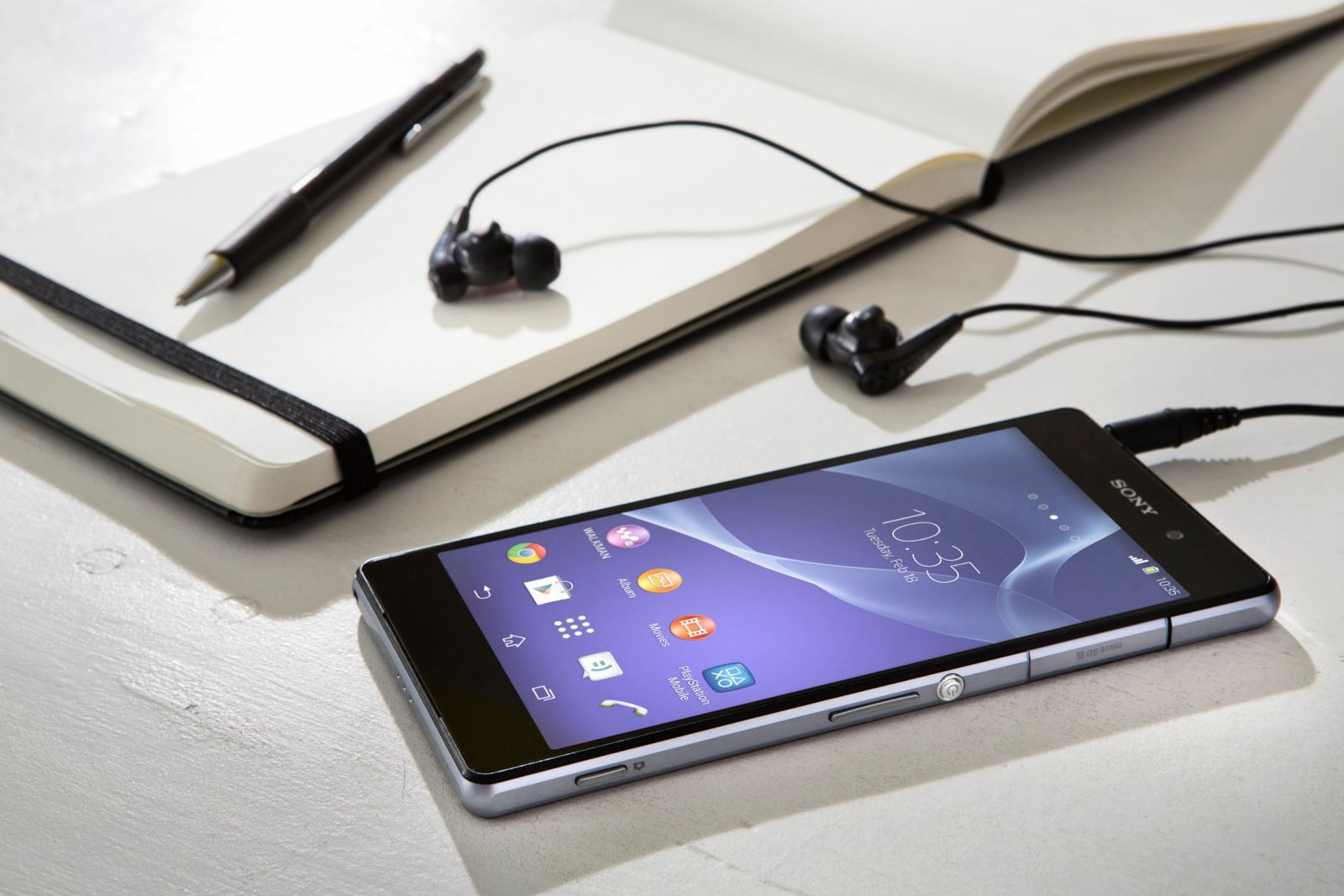 thiết kế đầy tinh tế của sony experia z2